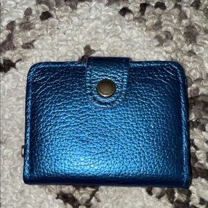 Portland Leather Mini Bifold Comet Blue